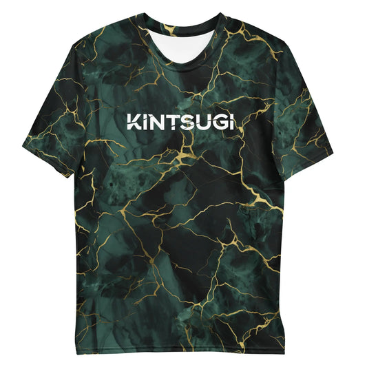Emerald and Gold Gilded Kintsugi T-Shirt KINTSUGI Apparel