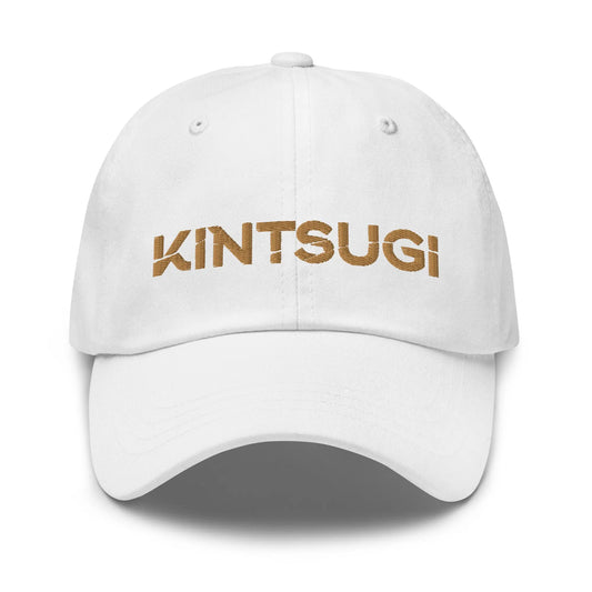 "Classic" KINTSUGI Apparel Brand Hat (White/Gold) KINTSUGI Apparel