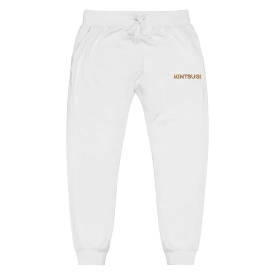"Classic" KINTSUGI Apparel Brand Sweatpants (White/Gold) KINTSUGI Apparel